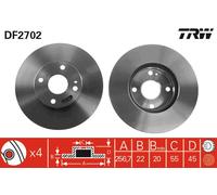 TRW DF2702 Brake disc