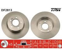 TRW DF2813 Brake Disc for MERCEDES-BENZ