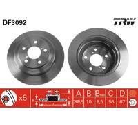 TRW DF3092 Brake Disc for SUBARU
