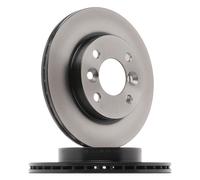 2x Brake disc Vented DF3989 TRW for DACIA SPRING