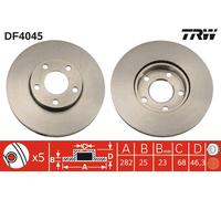 TRW DF4045 Brake disc