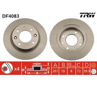 TRW DF4083 Brake disc