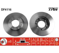 TRW DF4116 Brake Disc for JINBEI,TOYOTA