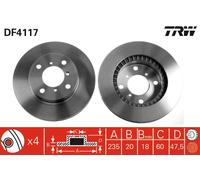 TRW DF4117 Brake Disc for SUZUKI