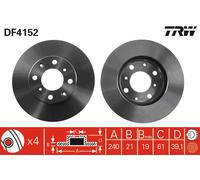 TRW DF4152 Brake disc
