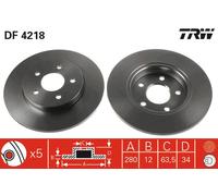 TRW DF4218 Brake Disc for FORD,FORD (CHANGAN),FORD AUSTRALIA,JAGUAR