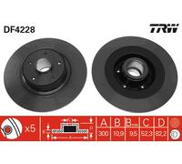TRW Automotive AfterMarket DF4228 Brake Disc