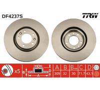 TRW DF4237S Brake disc