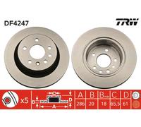 TRW DF4247 Brake Disc for ,OPEL,VAUXHALL