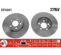TRW DF4261 Brake disc