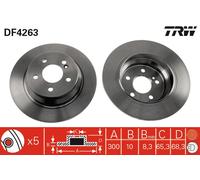 TRW DF4263 Brake disc