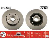 TRW DF4273S Brake disc