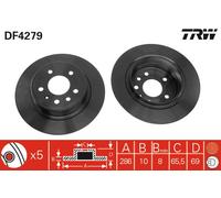 TRW DF4279 Brake disc