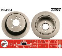 TRW DF4334 Brake disc