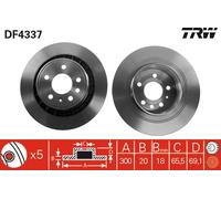 TRW DF4337 Brake disc