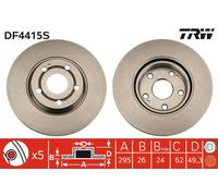 TRW DF4415S Brake Disc for TOYOTA