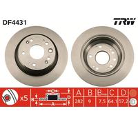 Rear Brake Disc Honda:ACCORD VII 7,ODYSSEY 42510-SZ3-J00 42510-SLJ-020