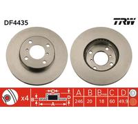 TRW DF4435 Brake Disc for SUZUKI,SUZUKI (CHANGHE)