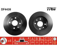 TRW DF4438 Brake disc