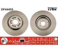 TRW DF4445S Brake Disc for TOYOTA