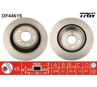 TRW DF4461S Brake disc
