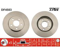 TRW DF4503 Brake Disc for CHRYSLER,DODGE,PLYMOUTH