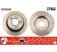 TRW DF4546 Brake disc