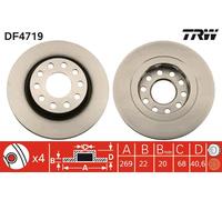 TRW DF4719 Brake disc