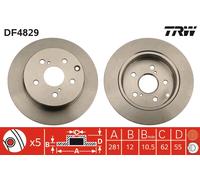 TRW DF4829 Brake Disc for LEXUS,TOYOTA,TOYOTA (FAW)