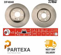 TRW DF4848 Brake Disc Rear Fits Audi A4 A4 Allroad A5 A6 A6 Allroad A7 Q5