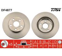 TRW DF4877 Brake Disc for ,LEXUS,TOYOTA,TOYOTA (FAW)