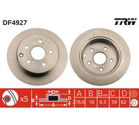 TRW DF4927 Brake disc