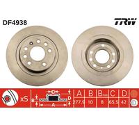 TRW DF4938 Brake Disc for OPEL,VAUXHALL