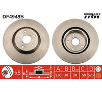 TRW DF4949S Brake disc