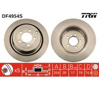 TRW DF4954S Brake disc