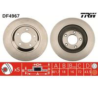 TRW DF4967 Brake disc