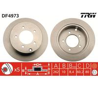 TRW DF4973 Brake disc