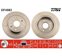 TRW DF4982 Brake disc