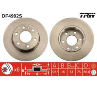 TRW DF4992S Brake Disc for IVECO