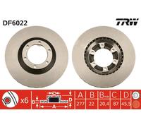 TRW DF6022 Brake disc