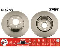 TRW DF6070S Brake disc