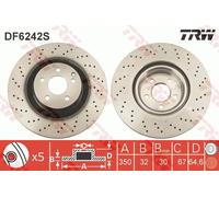 TRW DF6242S Brake Disc for MERCEDES-BENZ
