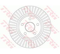 TRW DF6251 Brake Disc for JEEP