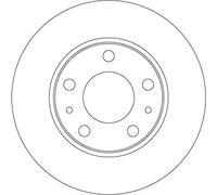 TRW DF6287 Brake disc