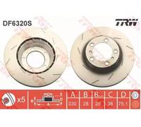 TRW DF6320S Brake disc