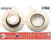 TRW DF6321S Brake disc