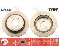 TRW DF6329 Brake Disc for BMW