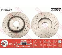 TRW DF6422 Brake Disc for MINI