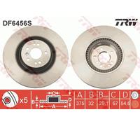TRW DF6456S Brake Disc for MERCEDES-BENZ
