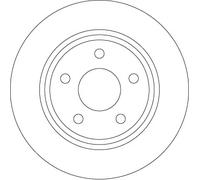 TRW DF6556 Brake disc